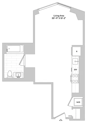 Floor plan S3 | Studio | 1 Bath