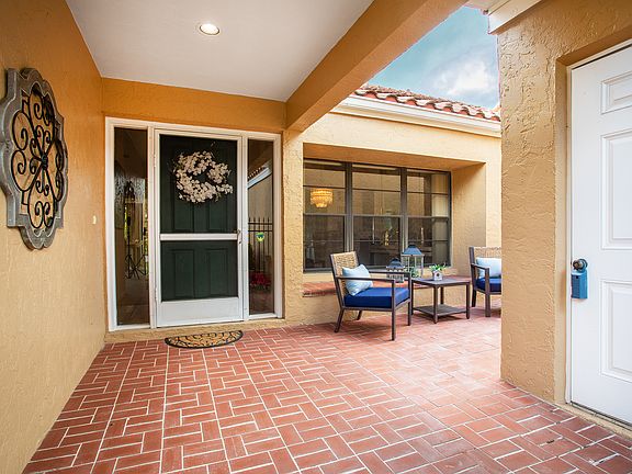 Welcoming front patio