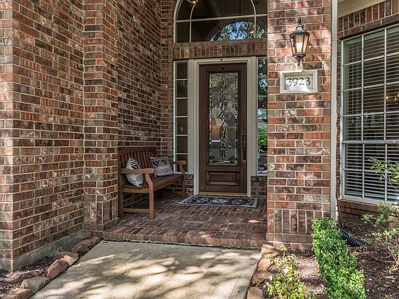 Sheltered front porch access.