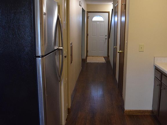 Note, refrigerator is black (not stainless steel as shown)
