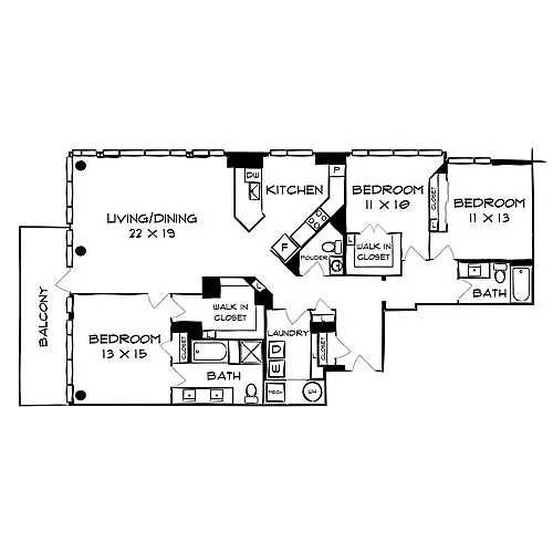 Floor plan Design 3A25