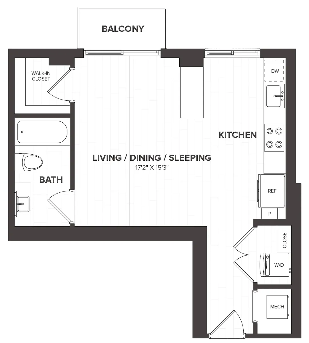Floor plan Studio-S2