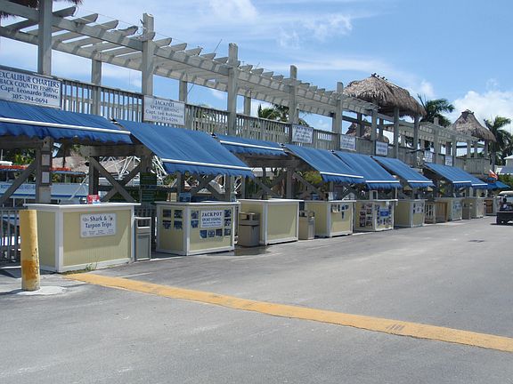 Charter boats walkable