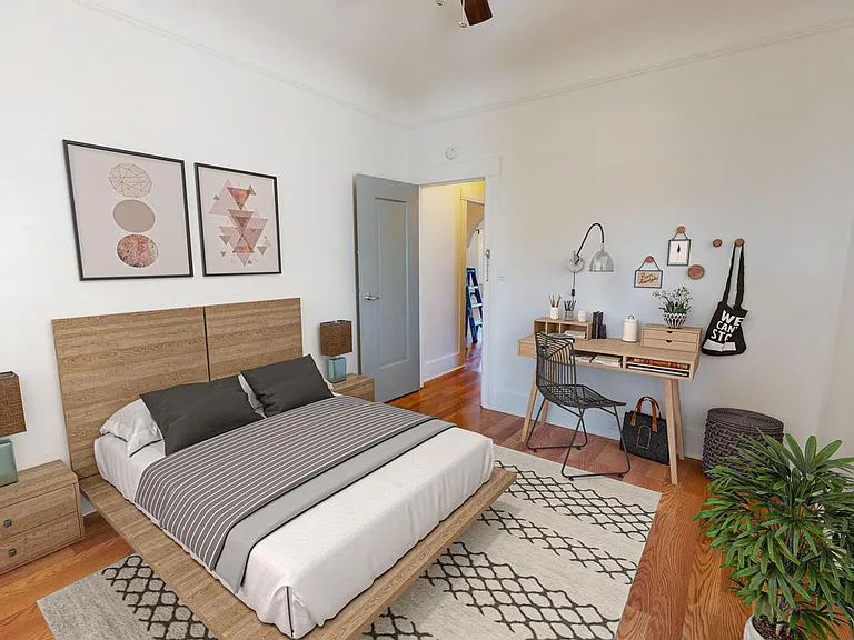 Bedroom 2. This image shows a virtually furnished space. Bedrooms come unfurnished.