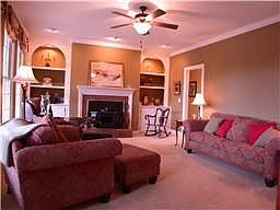 Den with Fireplace