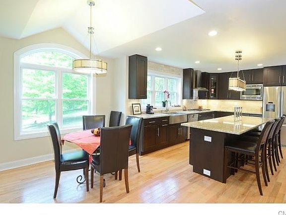 Kitchen is bright and airy with lots of natural light