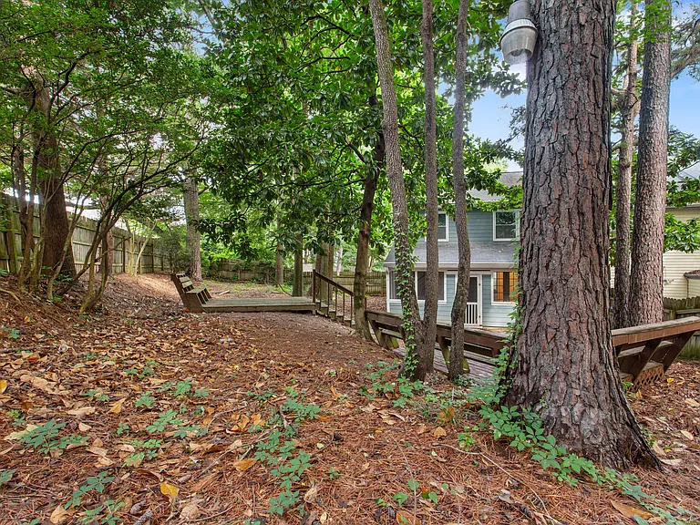 Giant Fenced backyard