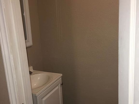 Convenient half bath located downstairs