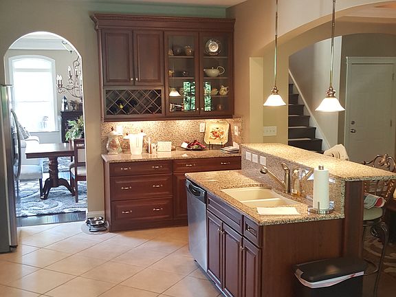 Large custom eat in kitchen