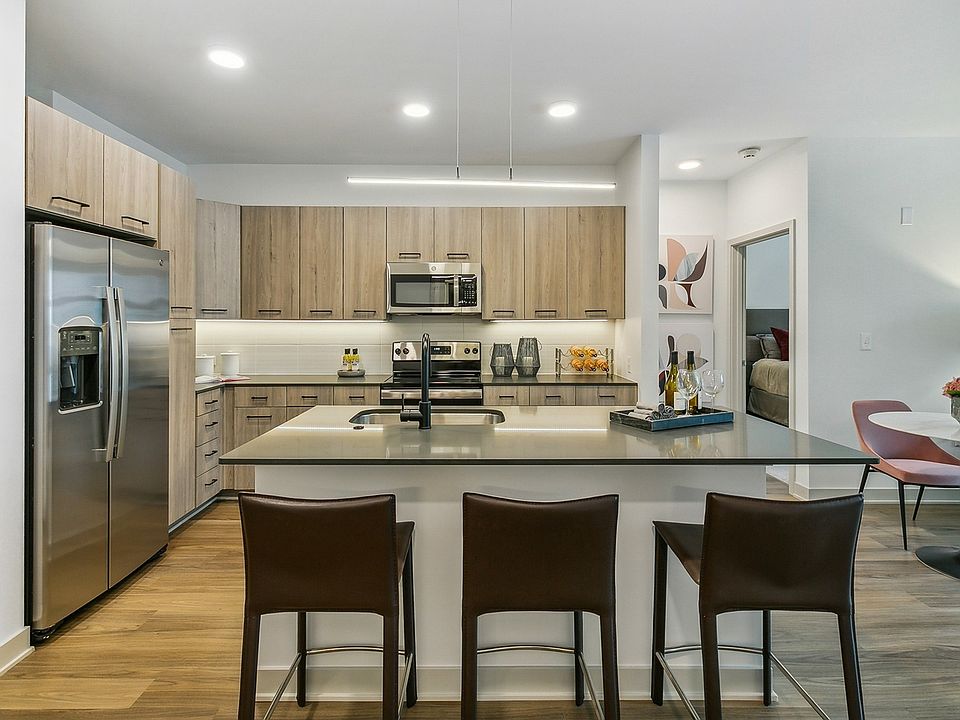 Cook, dine, and gather in this sleek kitchen.