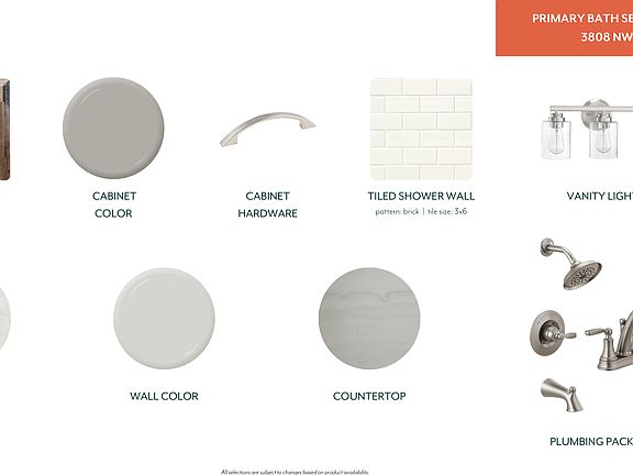 Primary Bath Designer Selections