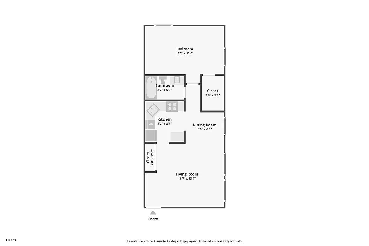 Floor plan 1 Bedroom