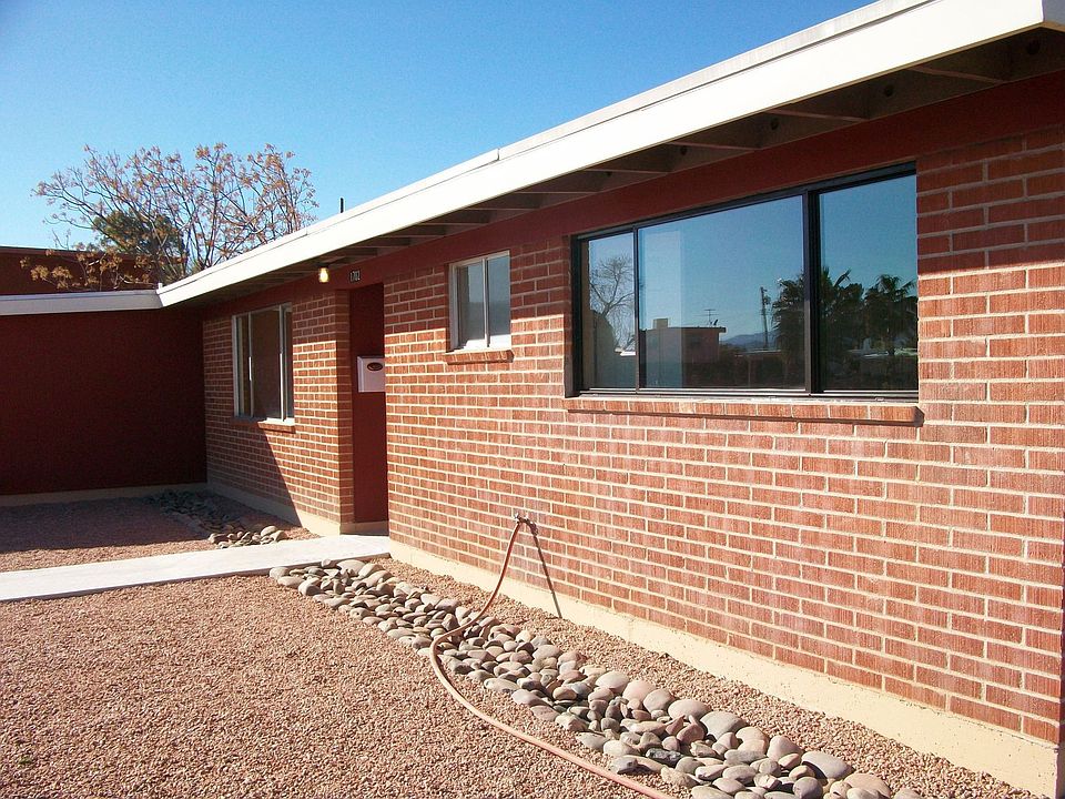 Solid red brick home