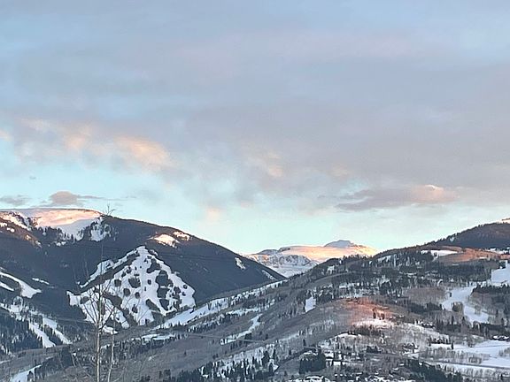 Winter view of Beaver Creek from front deck