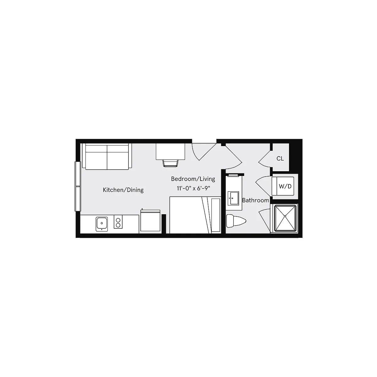 Floor plan Studio A
