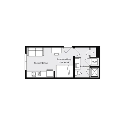 Floor plan Studio A