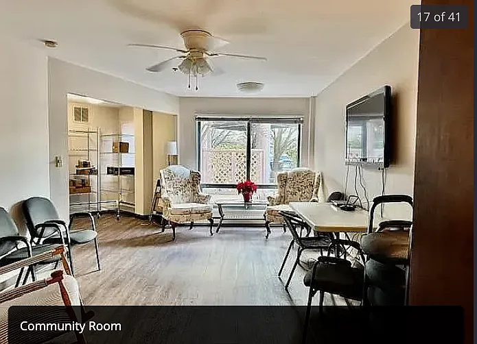Community room next to entrance