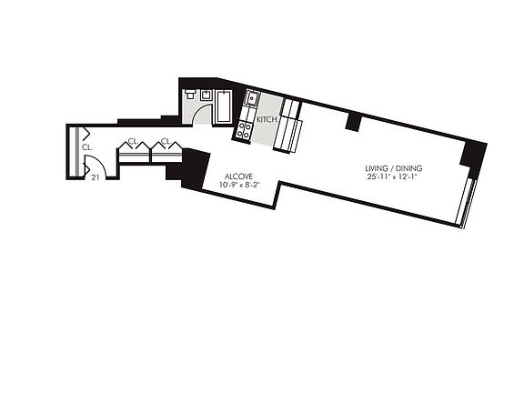 2nd image of 45 Wall St APT 521