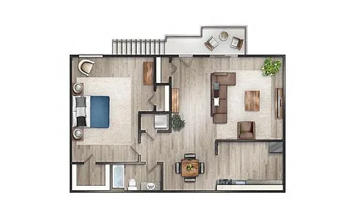 Floor plan The Spruce II Newly Renovated