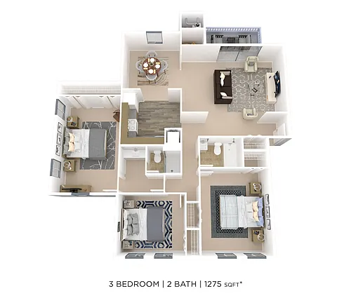 Floor plan Three Bedroom