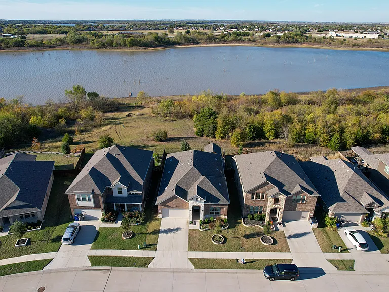 Only these six homes offer exclusive views of Lake Lewisville. Lake access is not currently available.