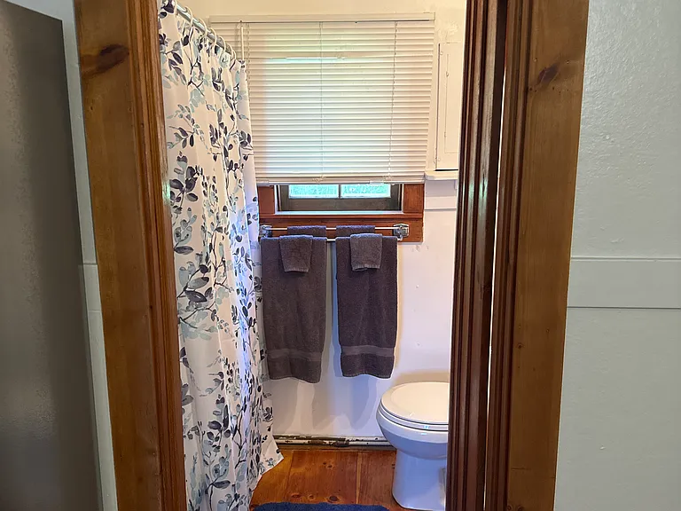 Bathroom with full tub