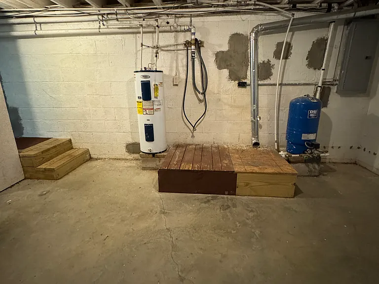Water heater in garage