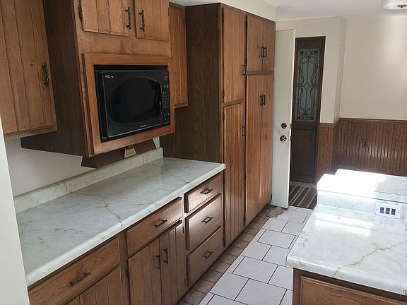 Built in micro cabinet.