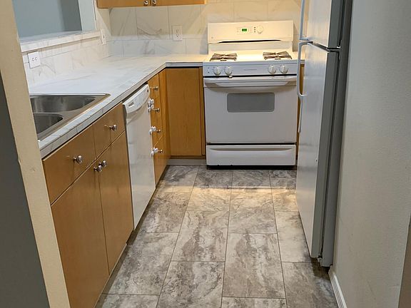 Newly tiled kitchen floor