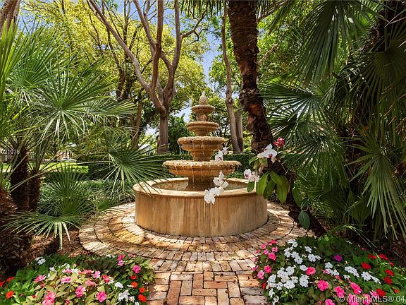 Fountain in Front Garden. 