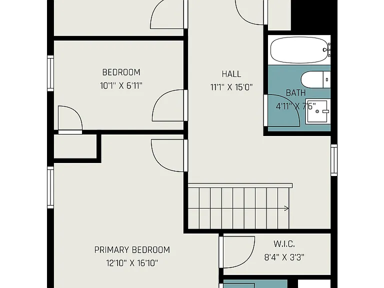 Upstairs floor plan