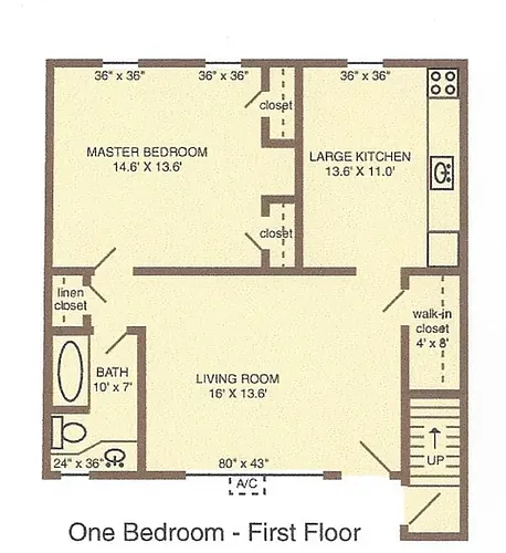Floor plan 1 Bedroom
