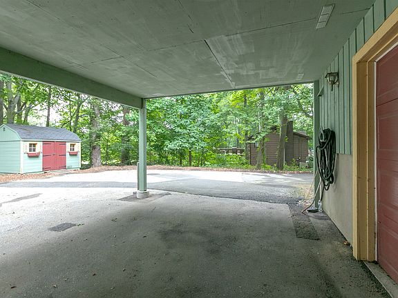 Parking area outside garage