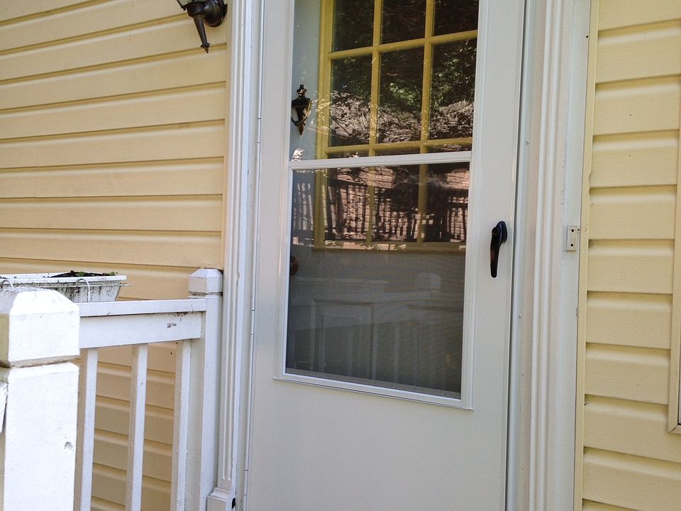Front door at upper level 