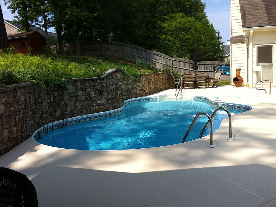 Pool with New Landscape