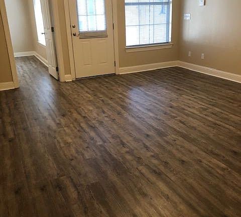 Living Room/Back Door, looking into Master Bedroom