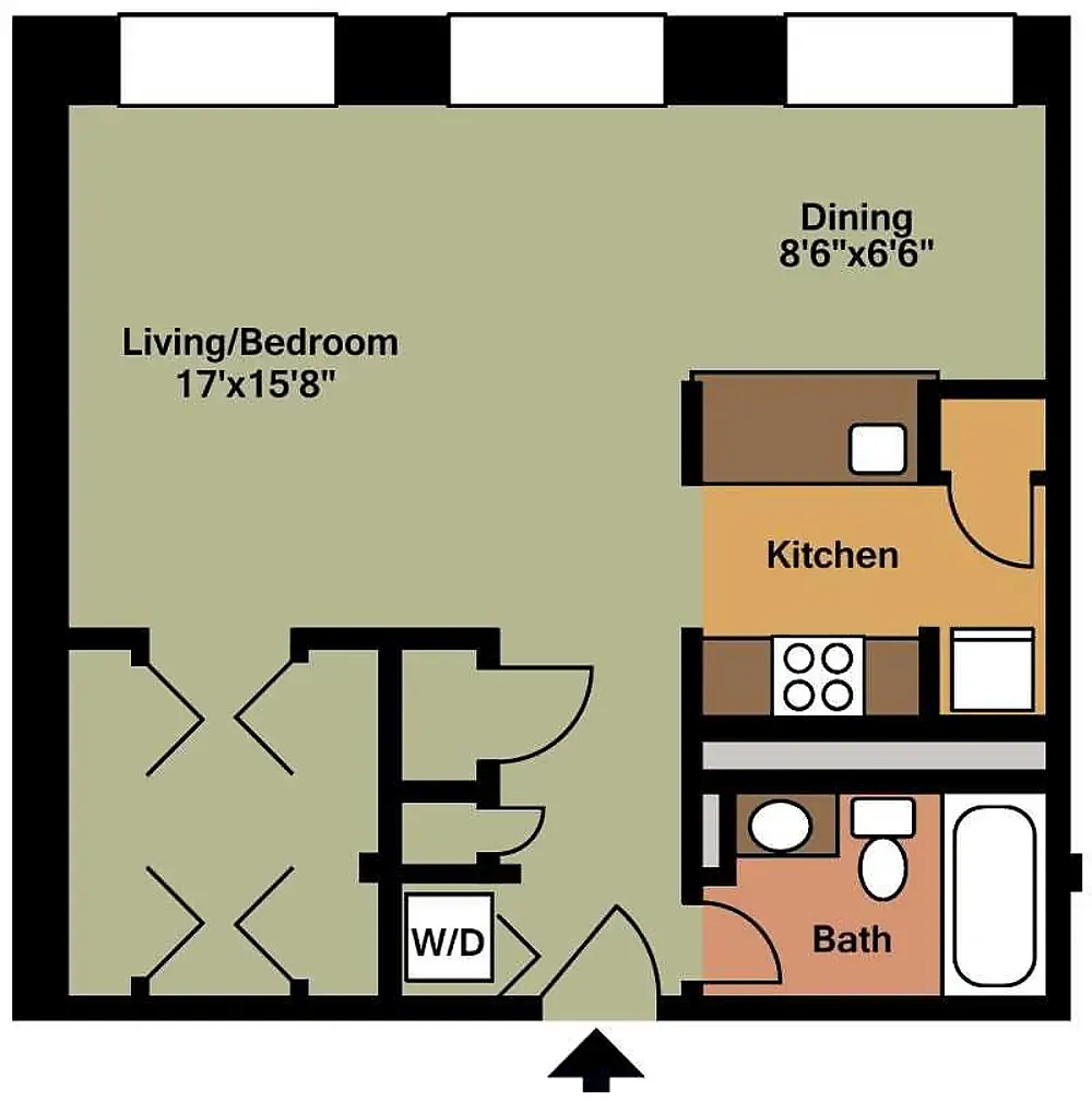 Floor plan Small Studio