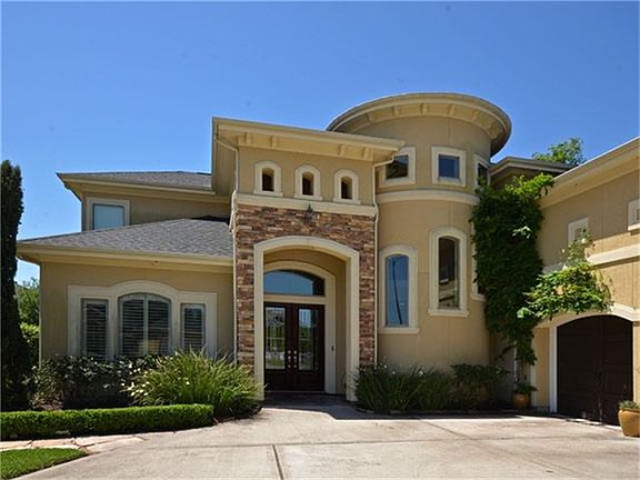 Stone & masonry stucco exterior.