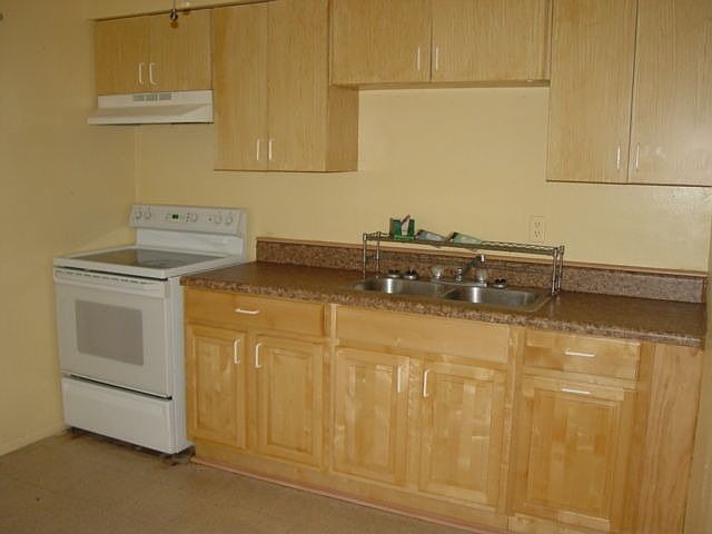 Newer kitchen in rear unit