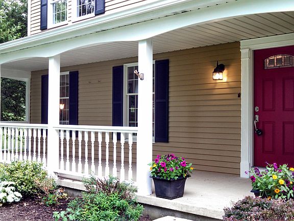 Inviting front porch