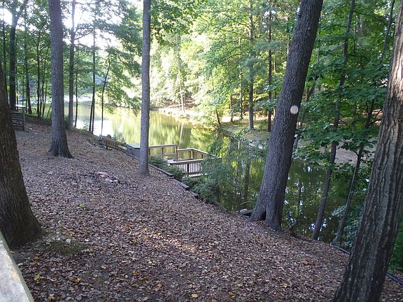 Lake view from back yard