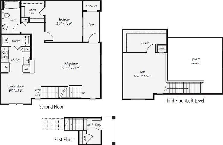 A4 - Loft Floorplan Diagram