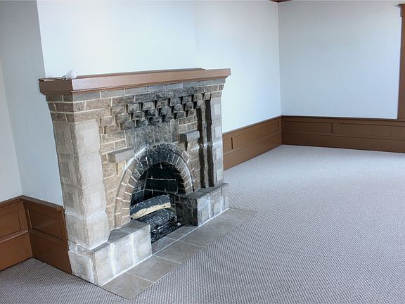 Living room fireplace