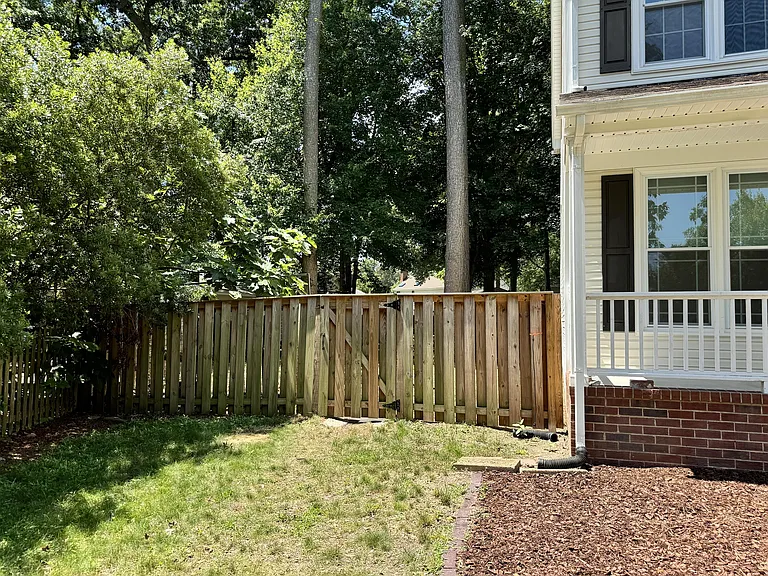 Gates on both sides of the house