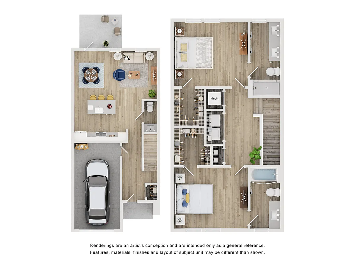 Floor plan Townhome E