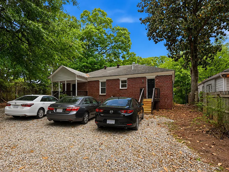 Off-street parking in backyard