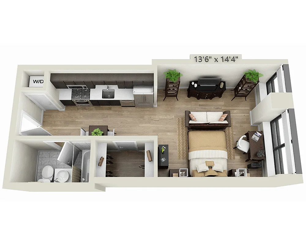 Floor plan Studio E1H