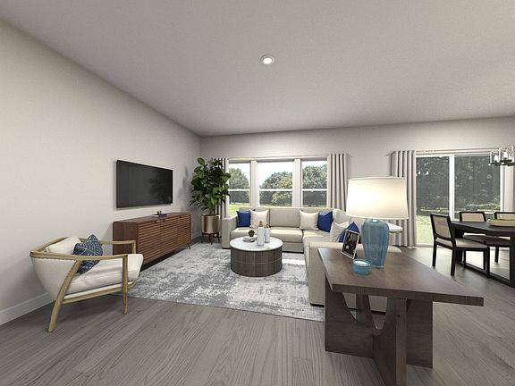 Virtually Staged Living Room