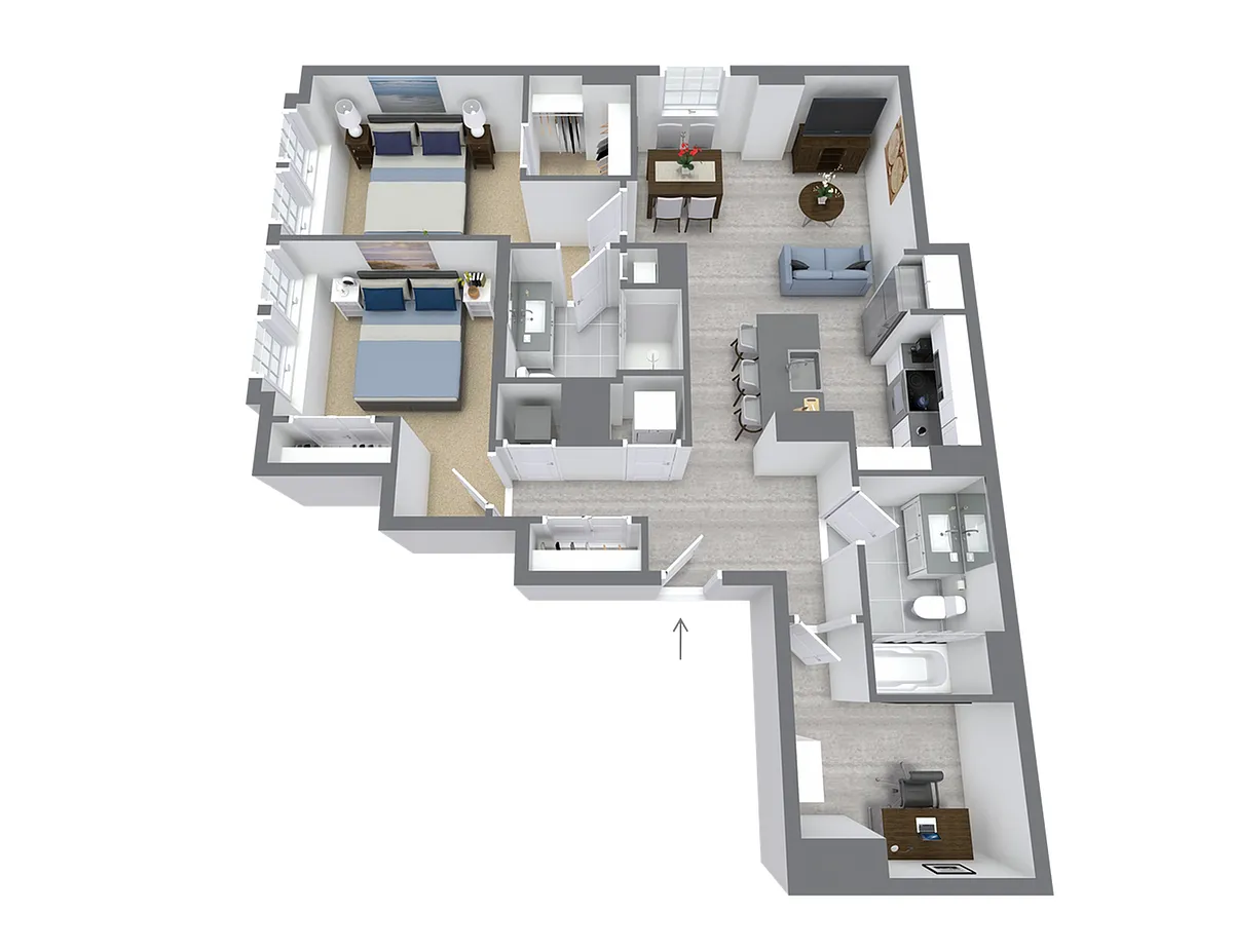 Floor plan E1