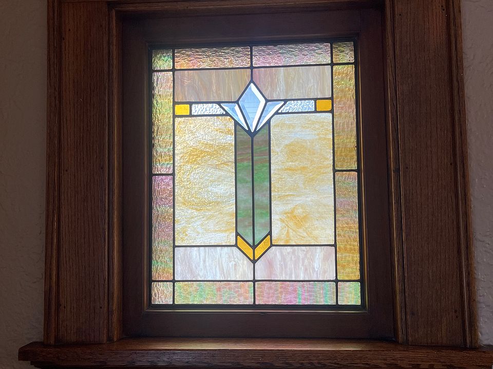 stained glass in living room